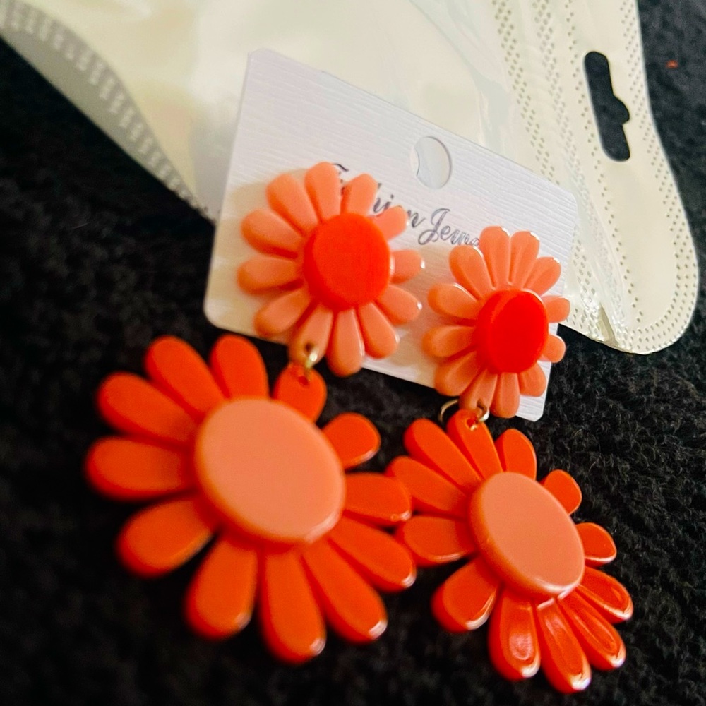 60s 70s Daisy Earrings for…sy Jewelry